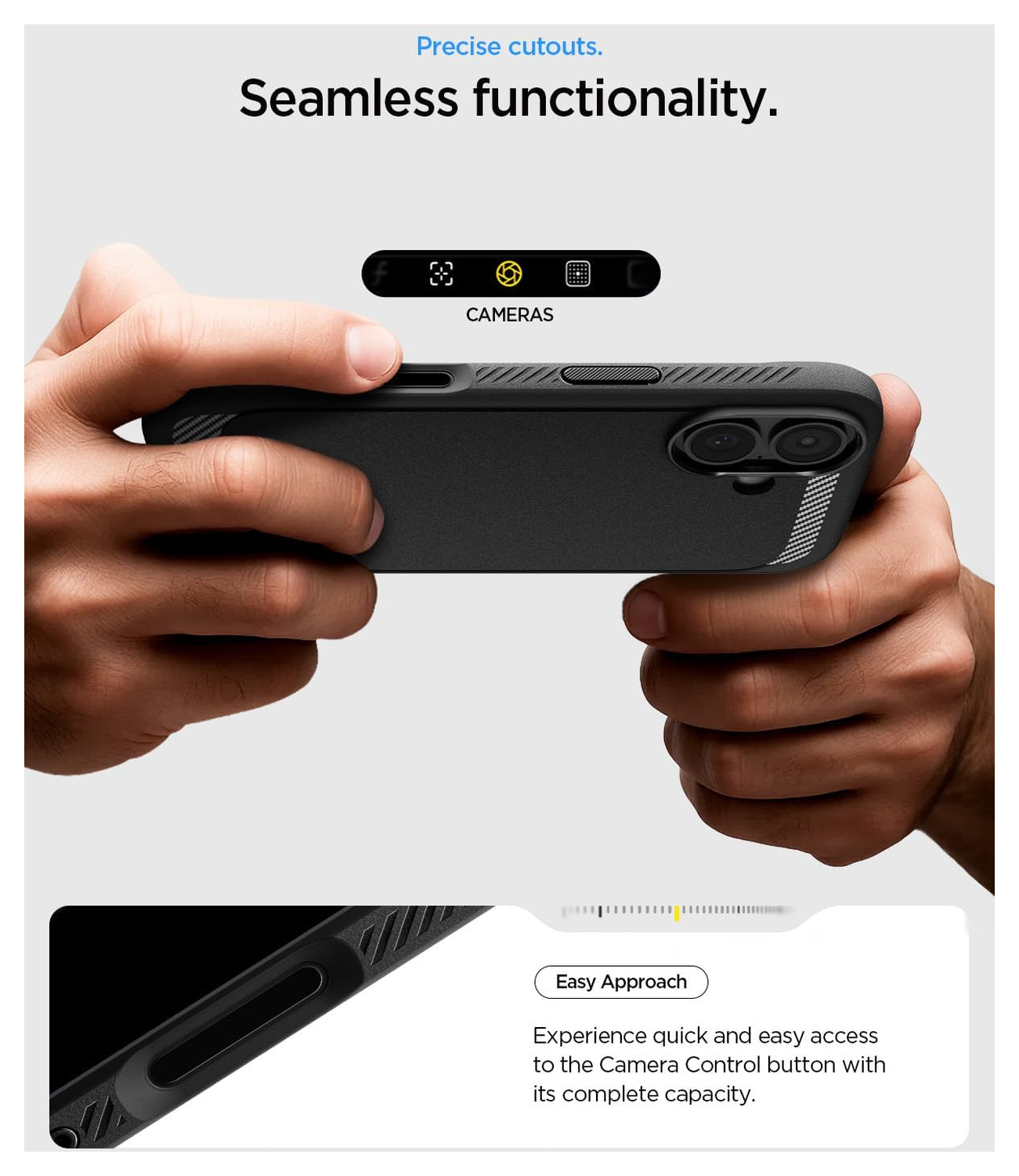 Spigen Rugged Armor MagFit iPhone 17 Hoesje MagSafe Matte Zwart afbeelding 5