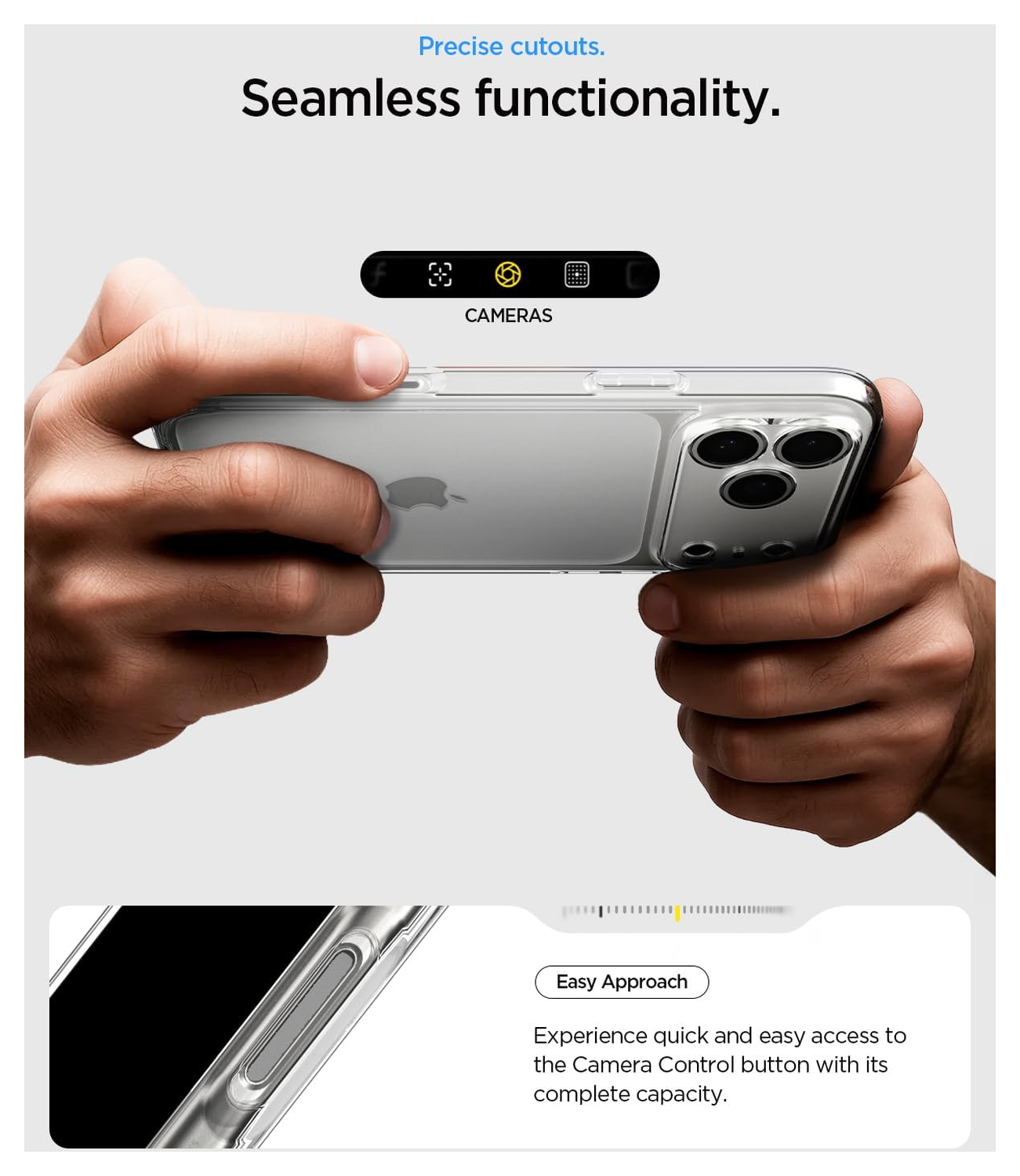 Spigen Ultra Hybrid Apple iPhone 17 Pro Hoesje Back Cover Transparant afbeelding 5