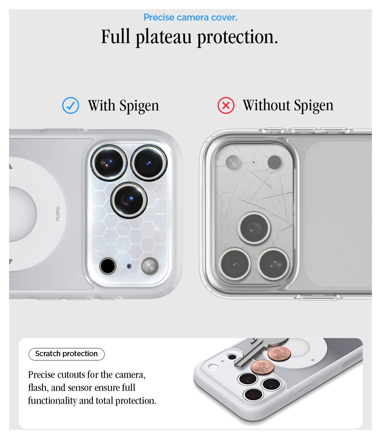Spigen Ultra Hybrid MagFit iPhone 17 Pro Hoesje MagSafe Zilver afbeelding 5