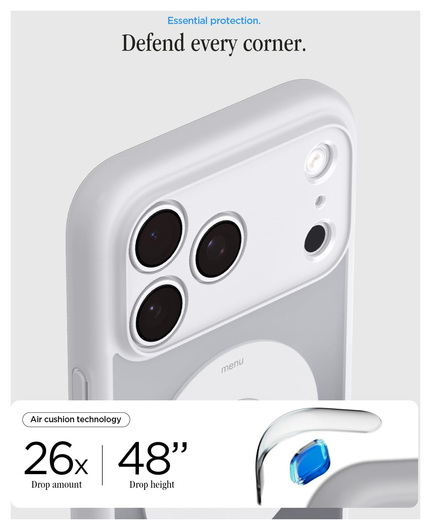 Spigen Ultra Hybrid MagFit iPhone 17 Pro Hoesje MagSafe Zilver afbeelding 3