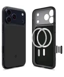 Spigen Ultra Hybrid T iPhone 17 Pro Hoesje MagSafe Back Cover Matte Zwart afbeelding