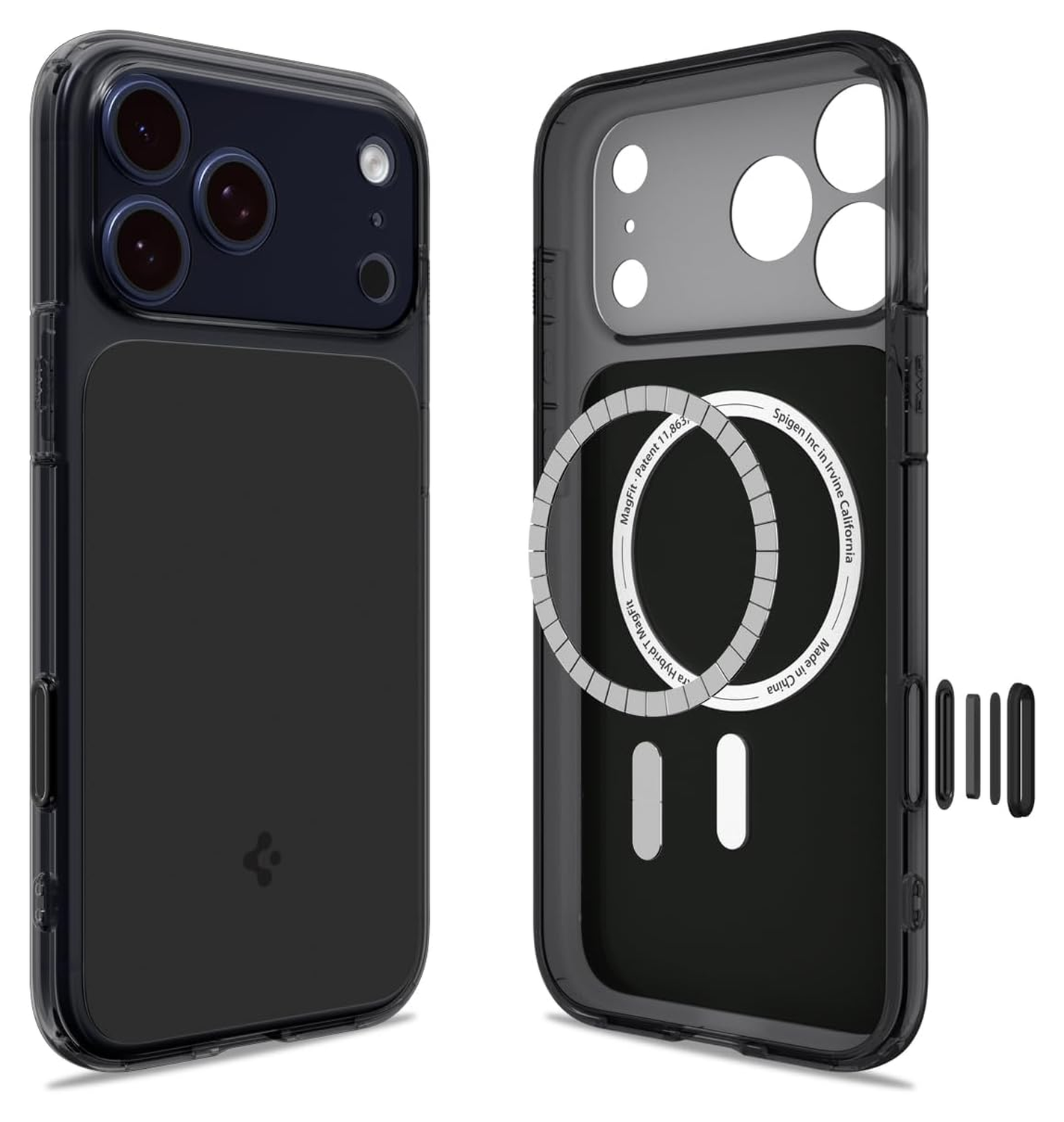 Spigen Ultra Hybrid T iPhone 17 Pro Hoesje MagSafe Back Cover Matte Zwart afbeelding 1