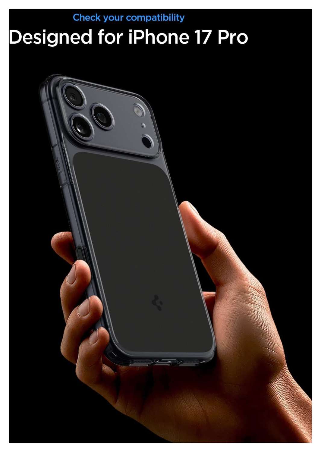 Spigen Ultra Hybrid T iPhone 17 Pro Hoesje MagSafe Back Cover Matte Zwart afbeelding 2