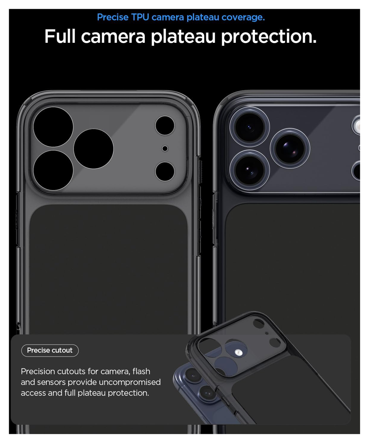 Spigen Ultra Hybrid T iPhone 17 Pro Hoesje MagSafe Back Cover Matte Zwart afbeelding 4