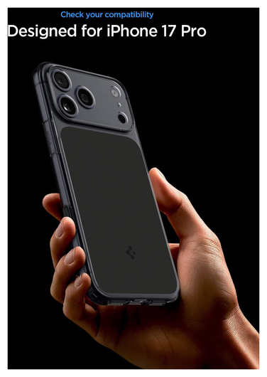 Spigen Ultra Hybrid T iPhone 17 Pro Hoesje MagSafe Back Cover Matte Zwart afbeelding 2