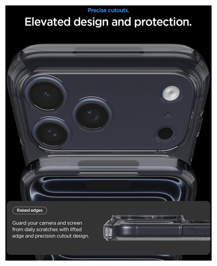 Spigen Ultra Hybrid T iPhone 17 Pro Hoesje MagSafe Back Cover Matte Zwart afbeelding 6