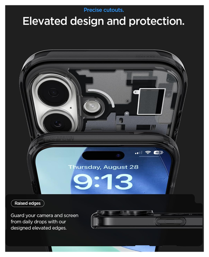 Spigen Ultra Hybrid MagFit Apple iPhone 17 Hoesje MagSafe Zero One Zwart afbeelding 6