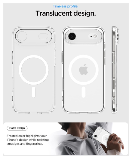 Spigen Ultra Hybrid MagFit iPhone Air Hoesje MagSafe Wit afbeelding 3