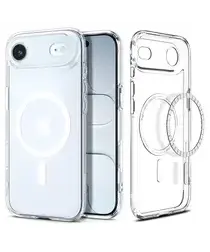 Spigen Ultra Hybrid MagFit iPhone Air Hoesje MagSafe Transparant Wit afbeelding