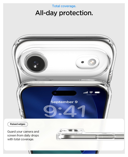 Spigen Ultra Hybrid MagFit iPhone Air Hoesje MagSafe Transparant Wit afbeelding 5