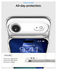 Spigen Ultra Hybrid MagFit iPhone Air Hoesje MagSafe Transparant Wit afbeelding 5