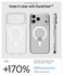 Spigen Ultra Hybrid MagFit iPhone 17 Pro Hoesje MagSafe Transparant Wit afbeelding 3