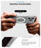 Spigen Ultra Hybrid MagFit iPhone 17 Pro Hoesje MagSafe Transparant Wit afbeelding 4