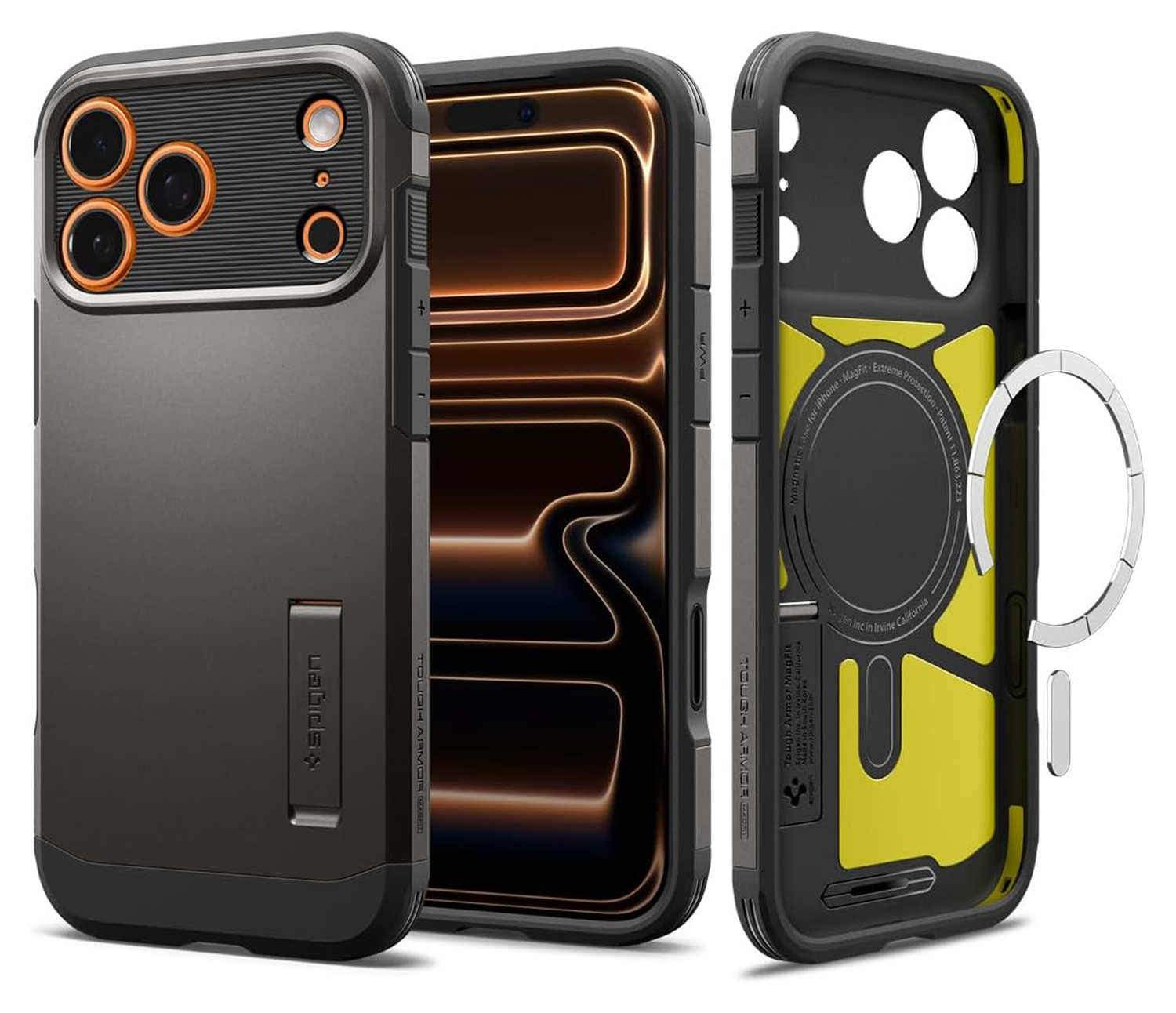Spigen Tough Armor T iPhone 17 Pro Max Hoesje MagSafe Back Cover Gunmetal afbeelding 1