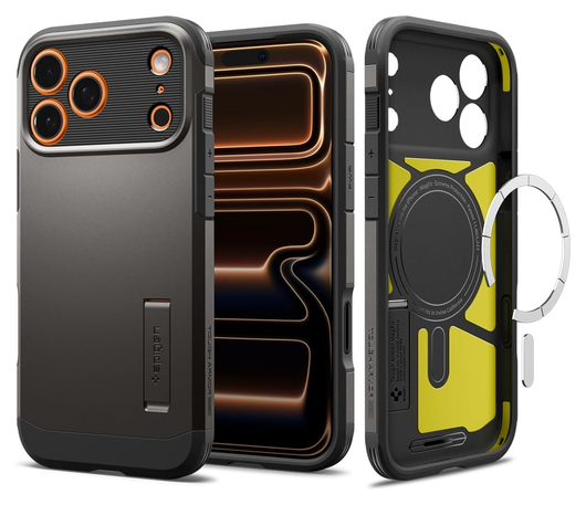 Spigen Tough Armor T iPhone 17 Pro Max Hoesje MagSafe Back Cover Gunmetal afbeelding 1