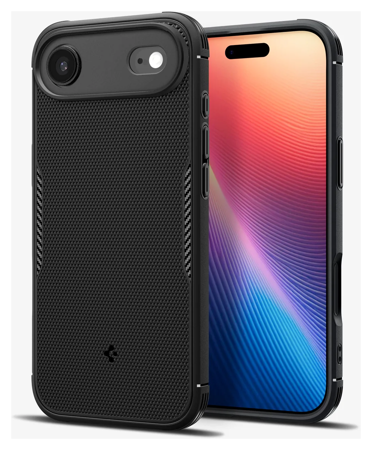 Spigen Core Armor MagFit iPhone Air Hoesje MagSafe Back Cover Matte Zwart afbeelding 1