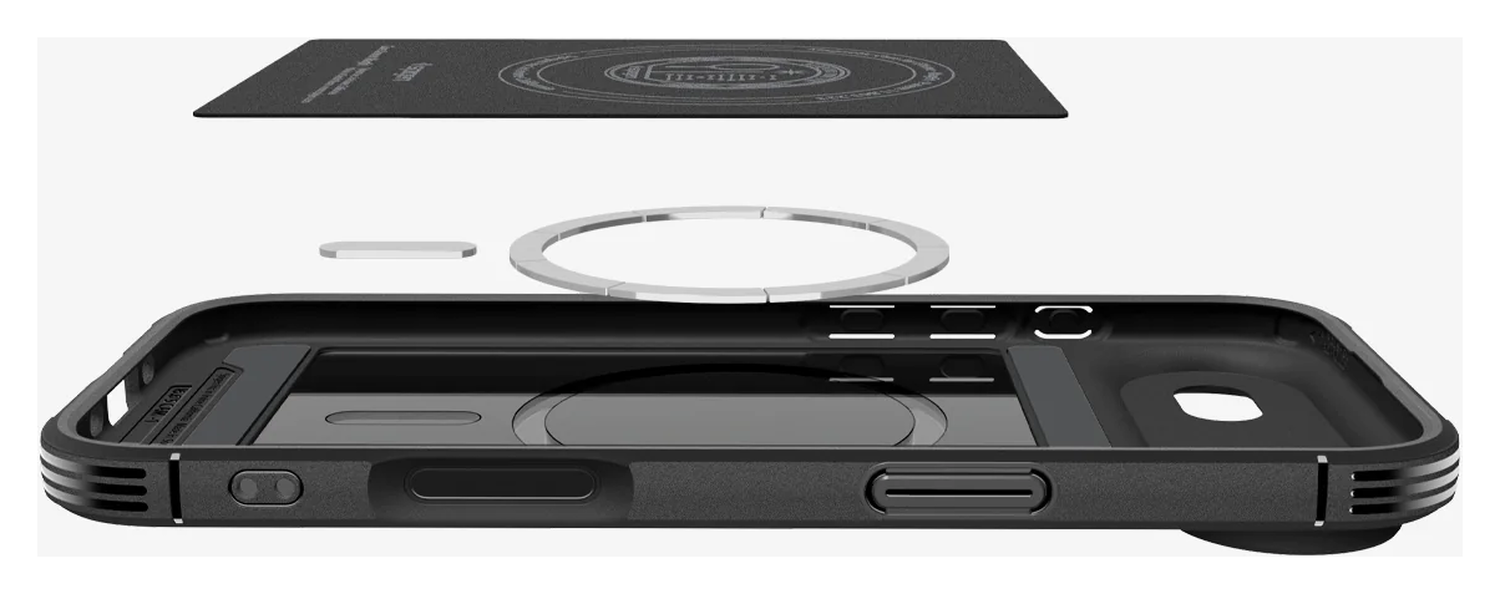 Spigen Core Armor MagFit iPhone Air Hoesje MagSafe Back Cover Matte Zwart afbeelding 5