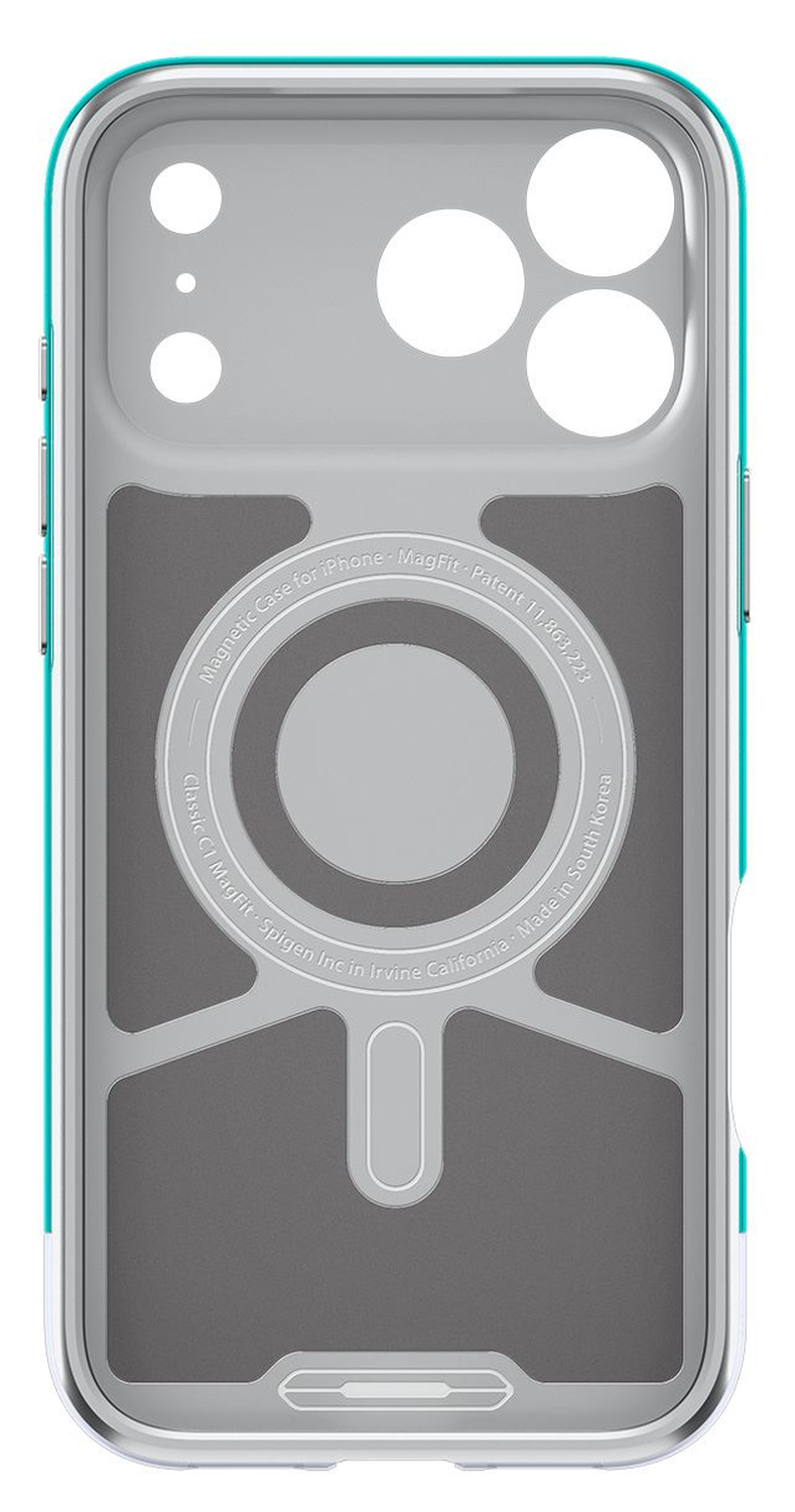 Spigen Classic C1 MagFit Apple iPhone 17 Pro Max Hoesje MagSafe Blauw afbeelding 3