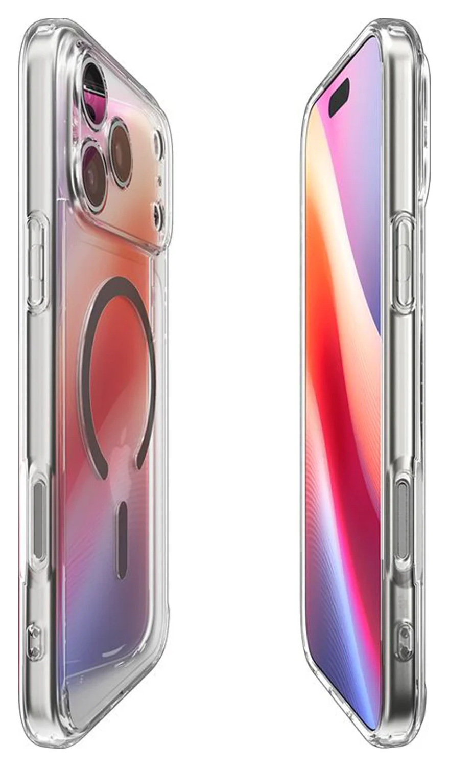 Spigen Ultra Hybrid MagFit iPhone 17 Pro Max Hoesje MagSafe Transparant Graphite afbeelding 6