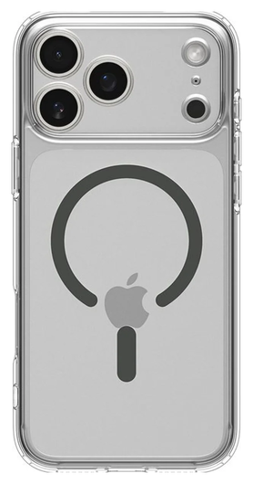 Spigen Ultra Hybrid MagFit iPhone 17 Pro Max Hoesje MagSafe Transparant Graphite afbeelding 2