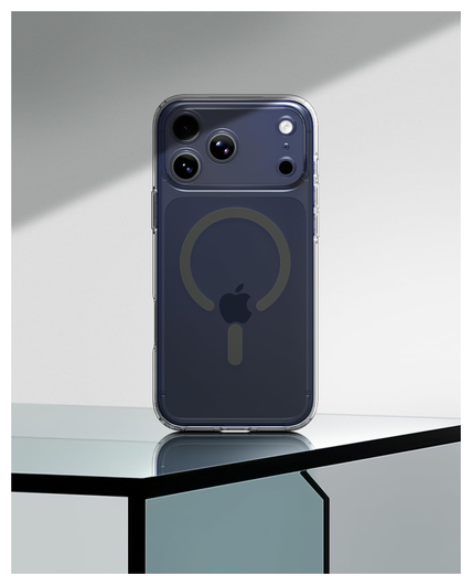 Spigen Ultra Hybrid MagFit iPhone 17 Pro Max Hoesje MagSafe Transparant Graphite afbeelding 9