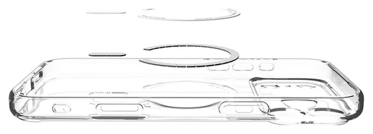 Spigen Ultra Hybrid MagFit iPhone 17 Pro Max Hoesje MagSafe Transparant Graphite afbeelding 7