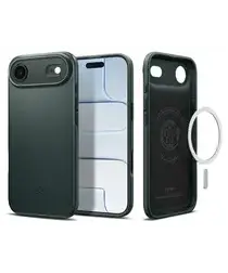 Spigen Thin Fit MagFit iPhone Air Hoesje MagSafe Back Cover Groen afbeelding