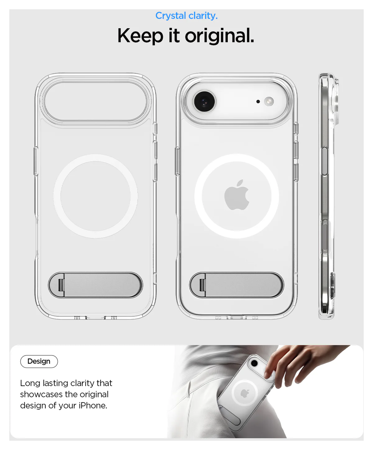 Spigen Ultra Hybrid S MagFit Apple iPhone Air Hoesje Transparant Wit afbeelding 8