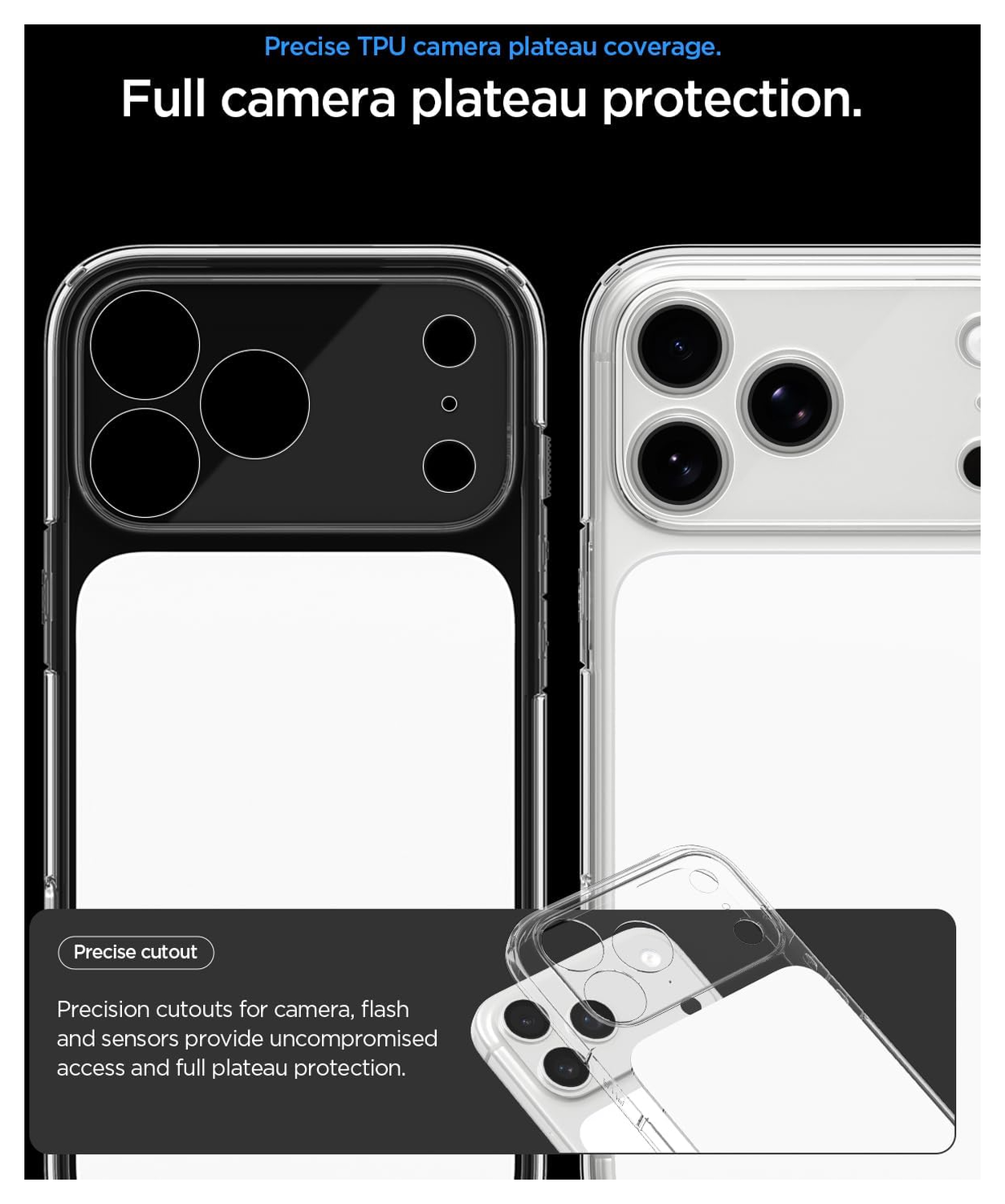 Spigen Ultra Hybrid T iPhone 17 Pro Hoesje MagSafe Back Cover Transparant Wit afbeelding 4