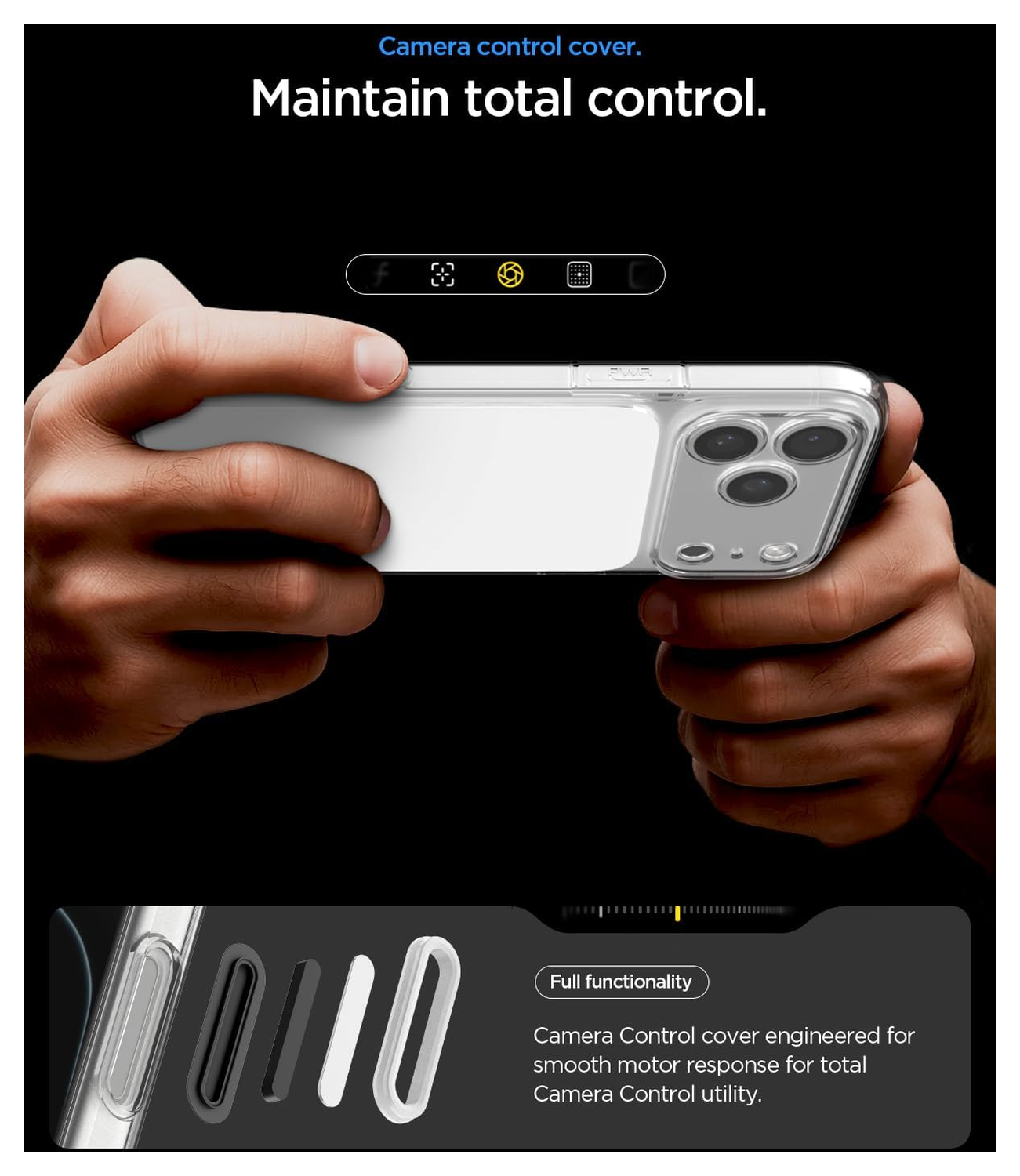 Spigen Ultra Hybrid T iPhone 17 Pro Hoesje MagSafe Back Cover Transparant Wit afbeelding 7