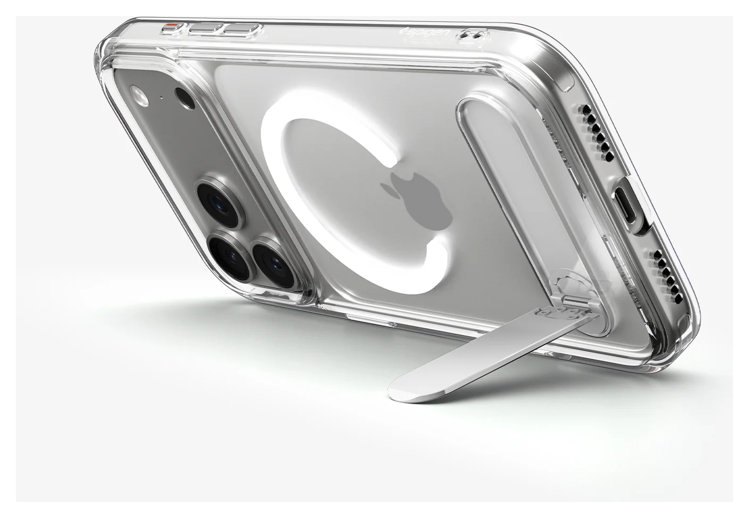 Spigen Ultra Hybrid S MagFit Apple iPhone 17 Pro Hoesje Transparant Wit afbeelding 16