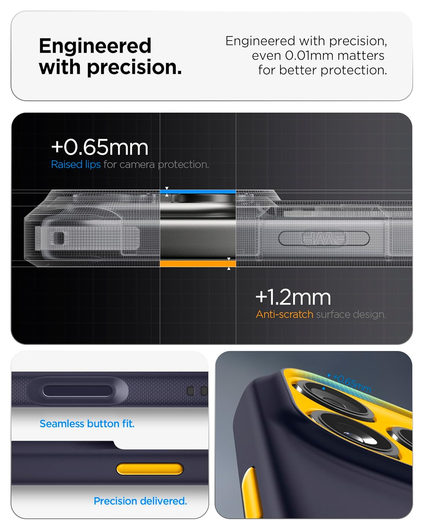 Spigen Nano Pop MagFit Apple iPhone 17 Pro Hoesje Back Cover Blauw afbeelding 7