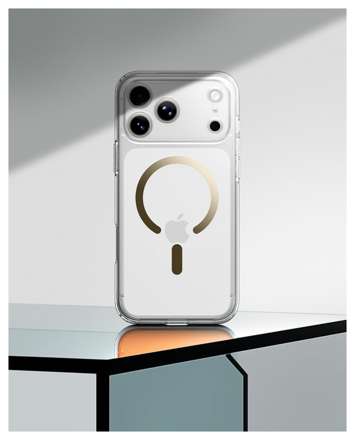 Spigen Ultra Hybrid MagFit iPhone 17 Pro Max Hoesje MagSafe Transparant Goud afbeelding 8