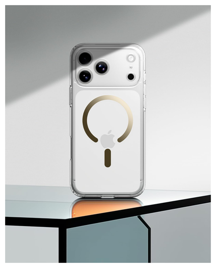 Spigen Ultra Hybrid MagFit iPhone 17 Pro Max Hoesje MagSafe Transparant Goud afbeelding 8