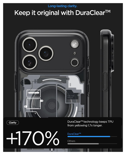 Spigen Ultra Hybrid MagFit iPhone 17 Pro Hoesje MagSafe Zero One Zwart afbeelding 7