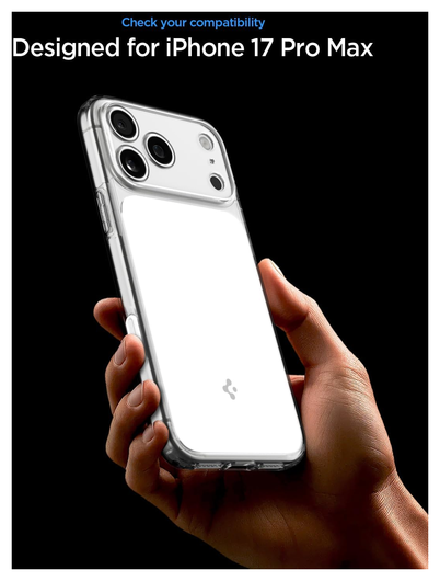 Spigen Ultra Hybrid T iPhone 17 Pro Max Hoesje MagSafe Transparant Wit afbeelding 2