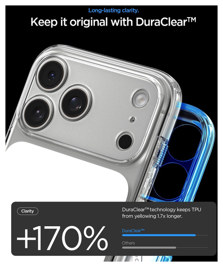 Spigen Ultra Hybrid T iPhone 17 Pro Max Hoesje MagSafe Transparant Wit afbeelding 6