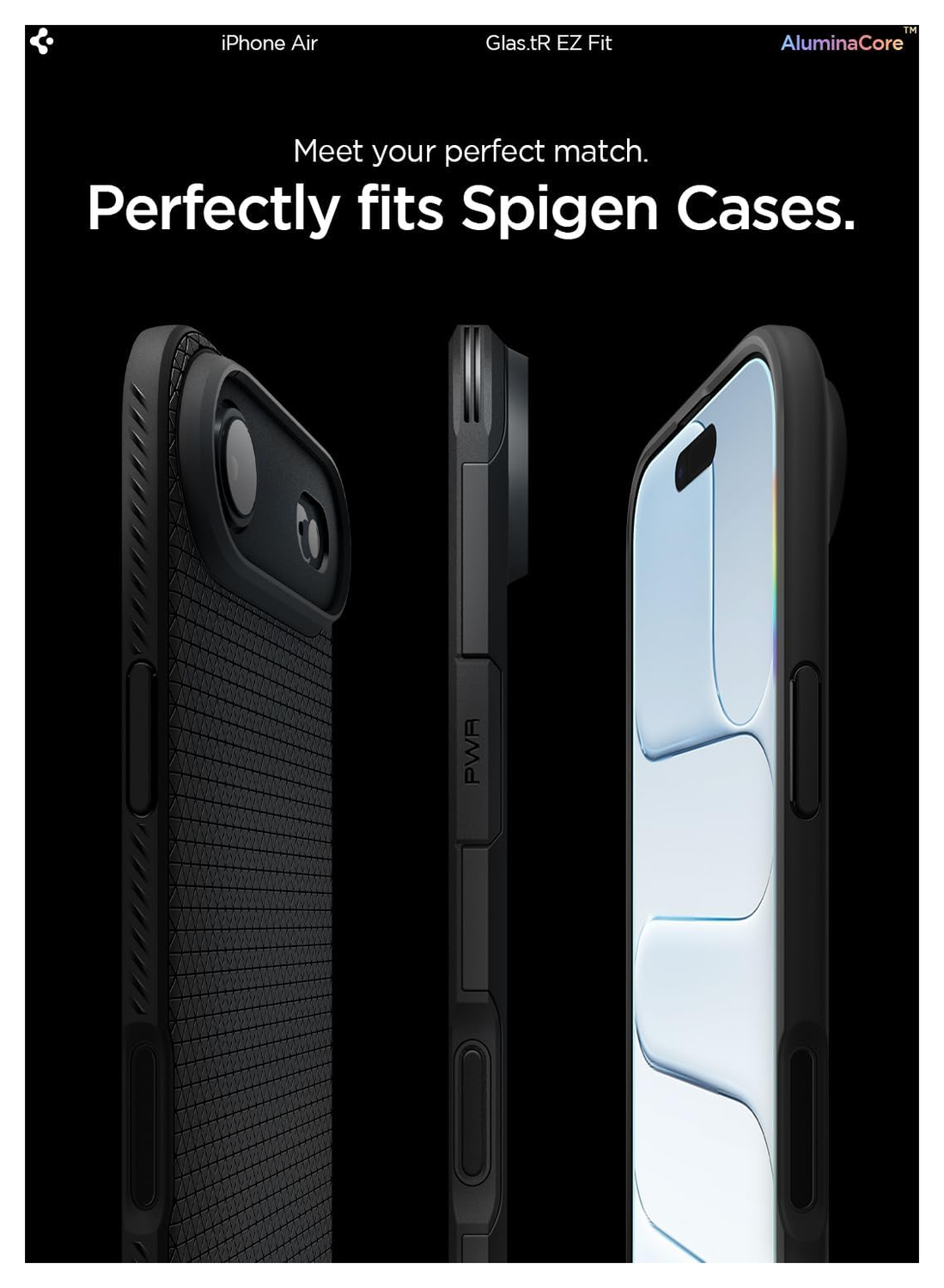 Spigen Glas.tR EZ Fit Apple iPhone Air Screen Protector 2-Pack afbeelding 5