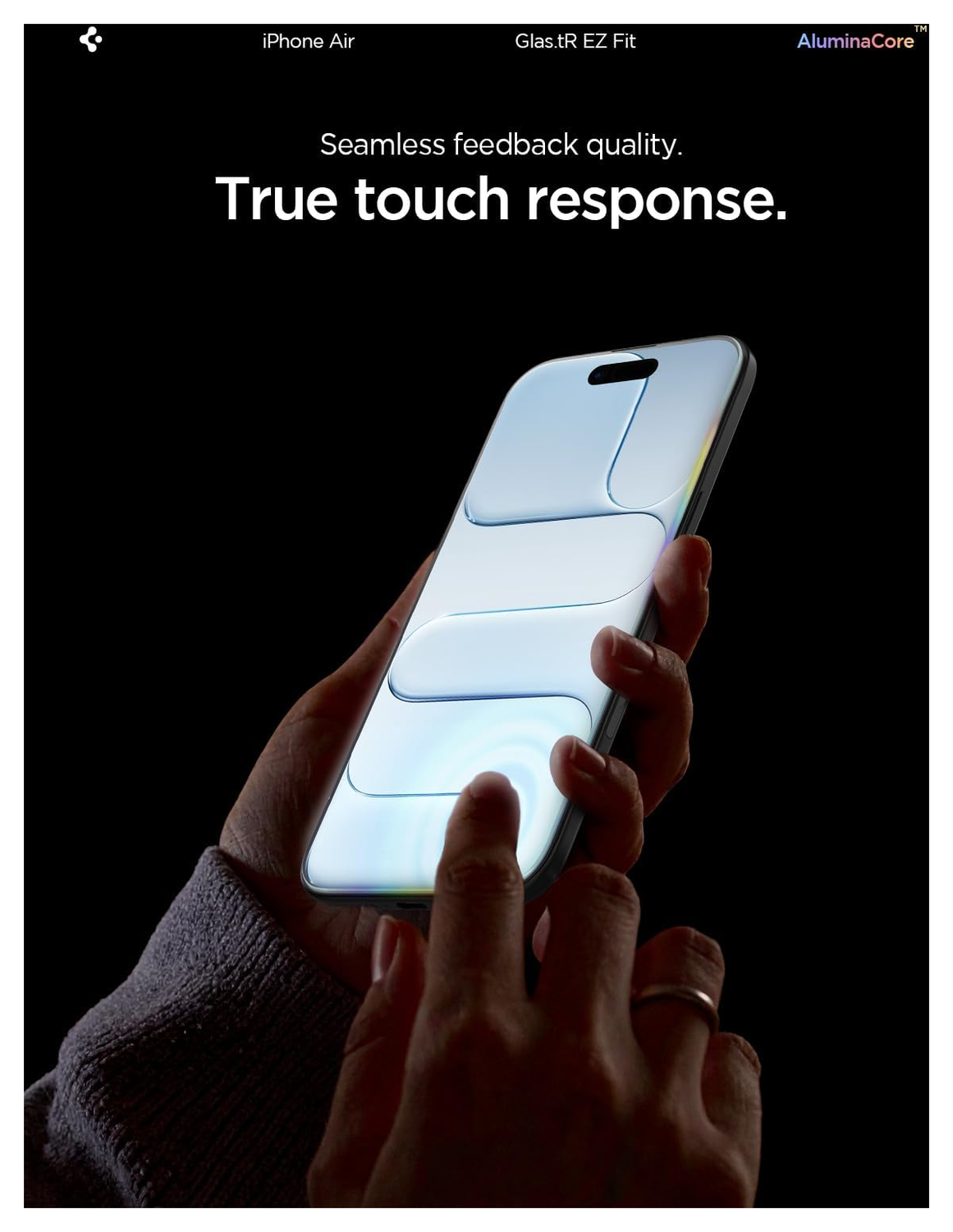 Spigen Glas.tR EZ Fit Apple iPhone Air Screen Protector 2-Pack afbeelding 8