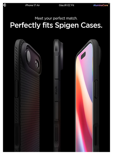 Spigen EZ Fit GLAS.tR Apple iPhone Air Screen Protector 2-Pack afbeelding 2