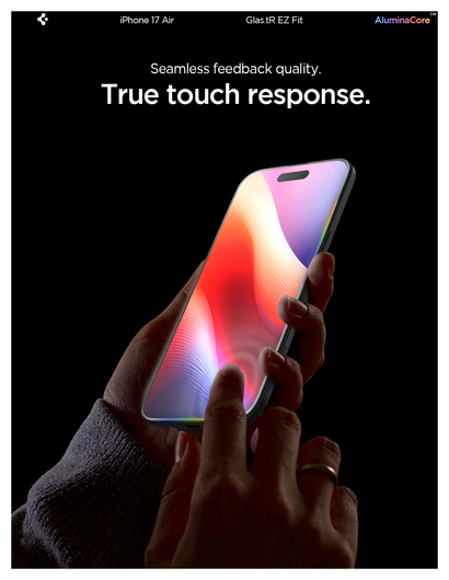 Spigen EZ Fit GLAS.tR Apple iPhone Air Screen Protector 2-Pack afbeelding 3