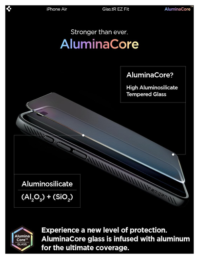 Spigen Glas.tR EZ Fit Apple iPhone Air Screen Protector 2-Pack afbeelding 3