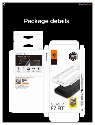Spigen Glas.tR EZ Fit Apple iPhone Air Screen Protector 2-Pack afbeelding 9