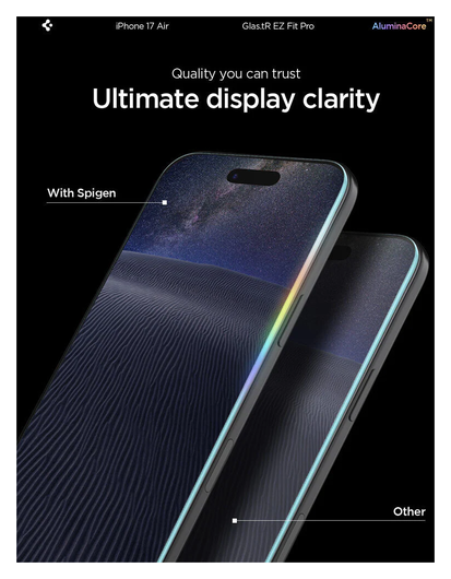 Spigen Glas.tR EZ Fit Apple iPhone Air Screen Protector 1-Pack afbeelding 7