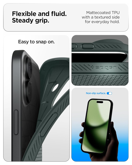 Spigen Liquid Air Apple iPhone 17 Hoesje Back Cover Groen afbeelding 4