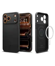 Spigen Thin Fit MagFit iPhone 17 Pro Hoesje MagSafe Back Cover Zwart afbeelding