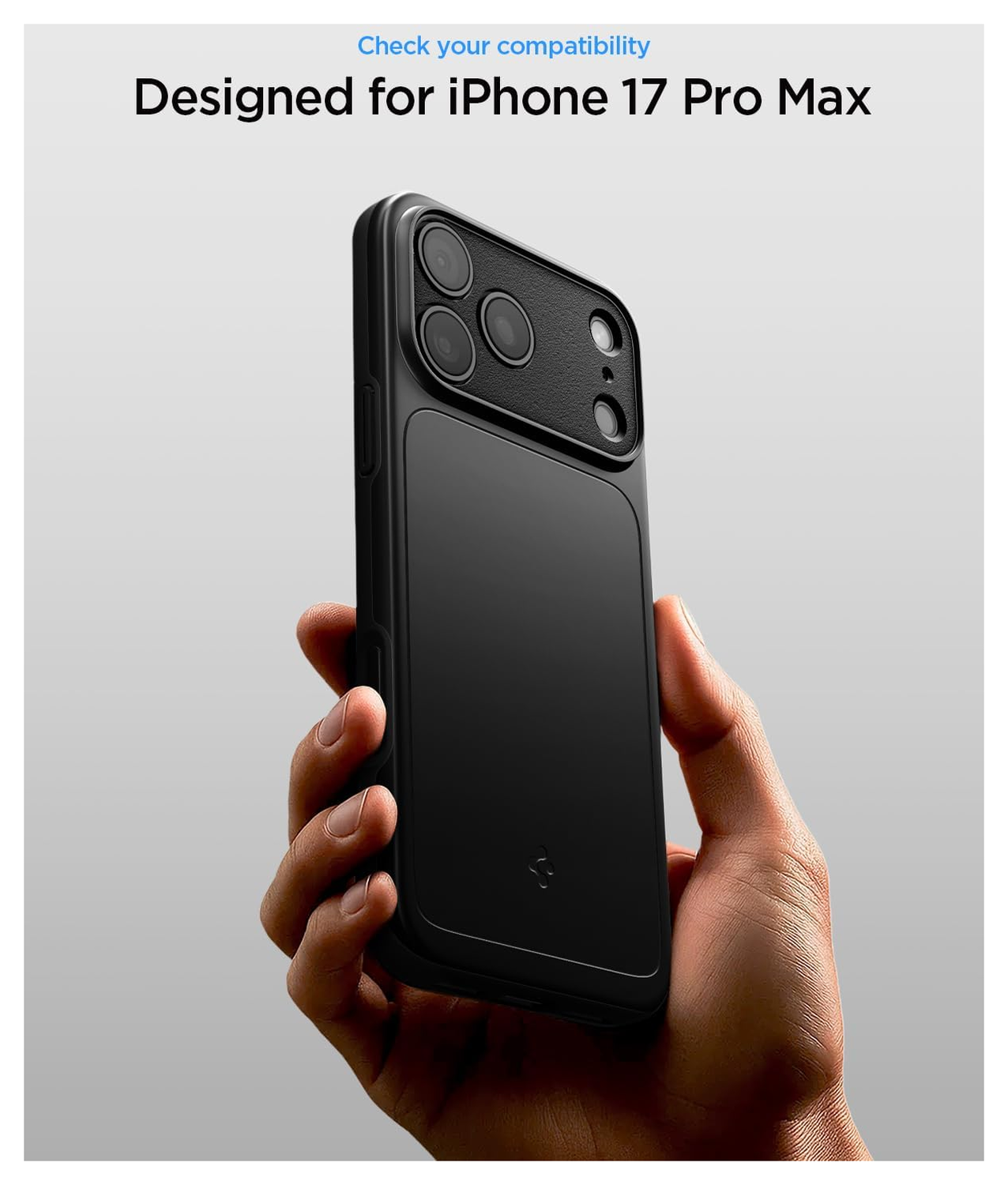 Spigen Thin Fit MagFit iPhone 17 Pro Hoesje MagSafe Back Cover Zwart afbeelding 2