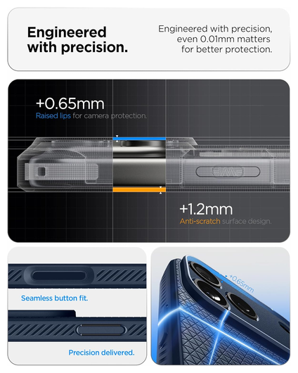 Spigen Liquid Air Apple iPhone 17 Pro Hoesje Back Cover Blauw afbeelding 6