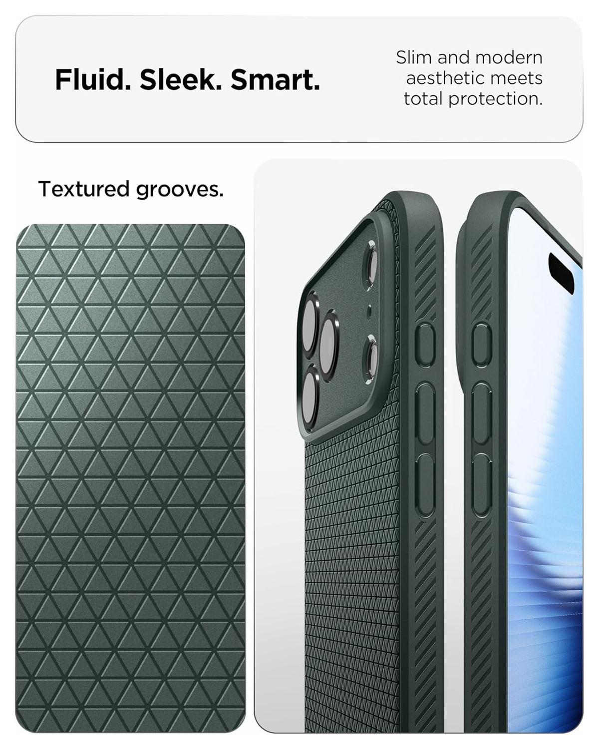Spigen Liquid Air Apple iPhone 17 Pro Hoesje Back Cover Groen afbeelding 5