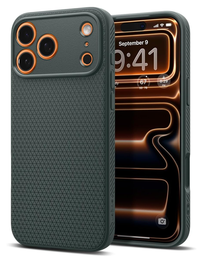 Spigen Liquid Air Apple iPhone 17 Pro Hoesje Back Cover Groen afbeelding 1